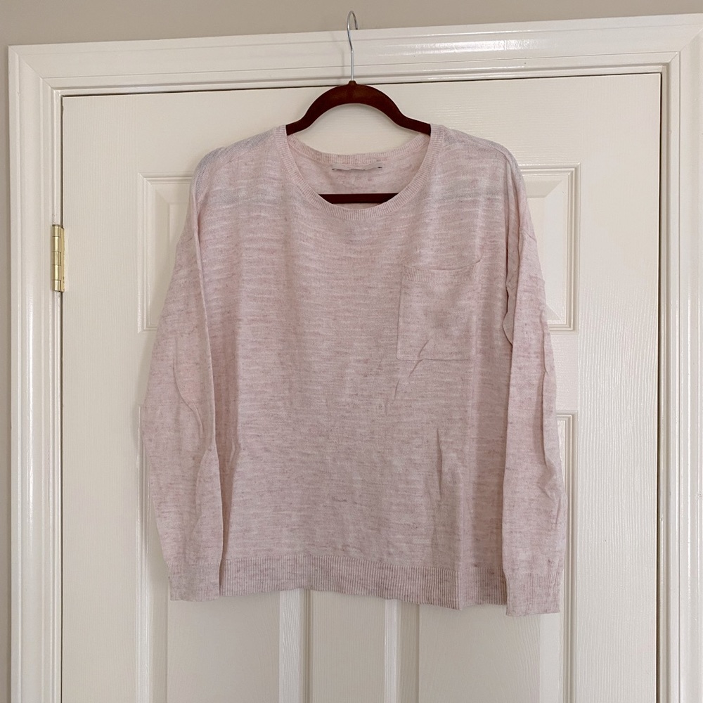 Loft sweater; S; lightweight; light pink; good condition